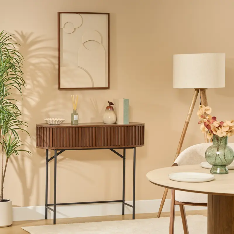 Konsola ALCOVE z 2 szufladami, 100 x 30 x 85 cm