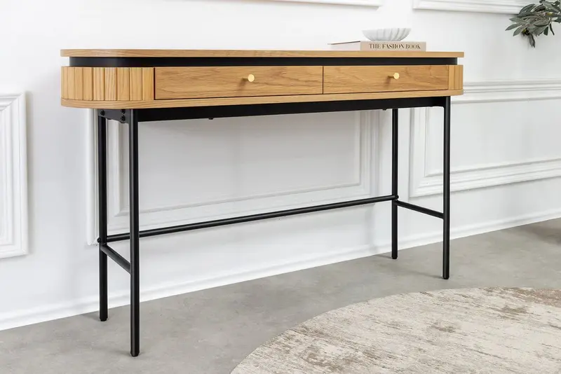 KONSOLA ATELIER 120 CM FORNIR DĘBOWY / 47456 / INVICTA INTERIOR