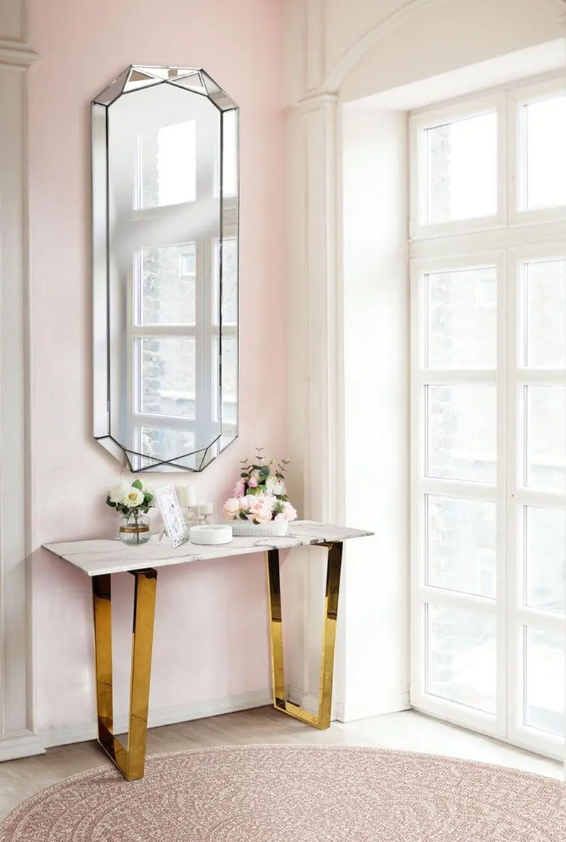 KONSOLA EXCLUSIVE GOLD WHITE 120 / ART