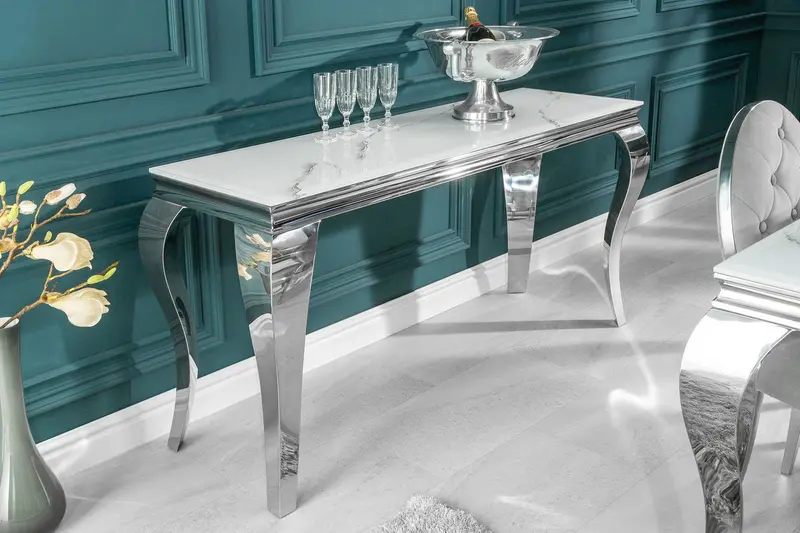 KONSOLA MODERN BAROCK 145 CM OPTYKA MARMUR / 39997 / INVICTA INTERIOR