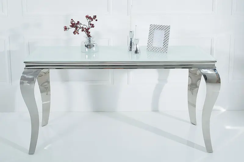 KONSOLA MODERN SILVER WHITE /37905   / INVICTA INTERIOR