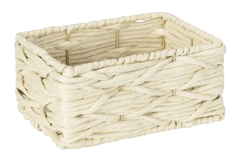 Kosz do przechowywania z papierowej wikliny, 19 x 9 x 14 cm, Vabriano, WENKO