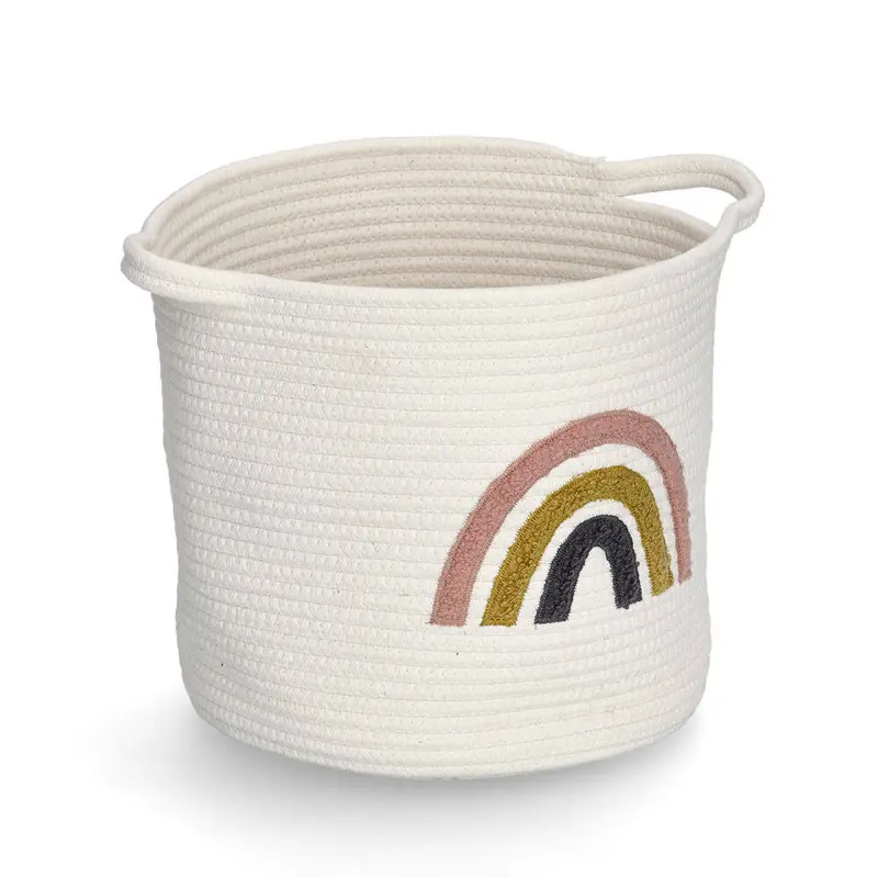 Kosz do przechowywania z plecionki RAINBOW, Ø 32 cm