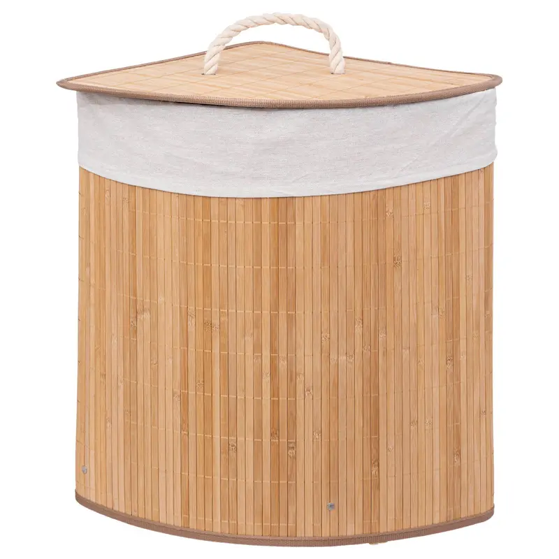 Kosz na pranie BAMBOO narożny, 48 l