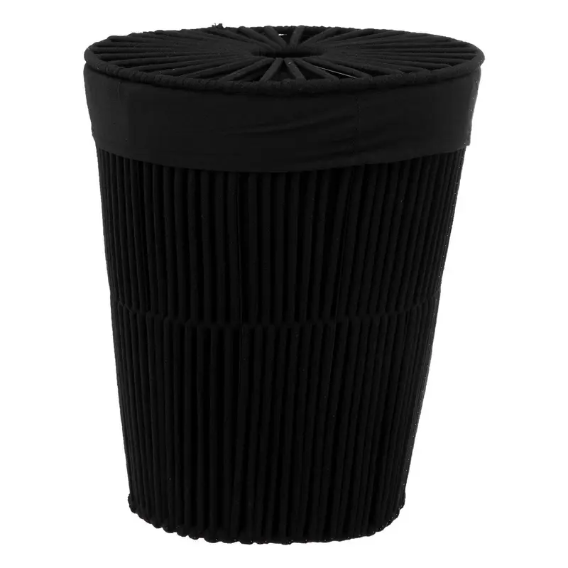 Kosz na pranie czarny loft, 40 l