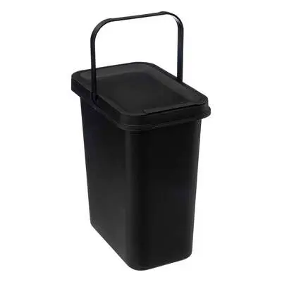 Kosz na śmieci, czarny, 12 l