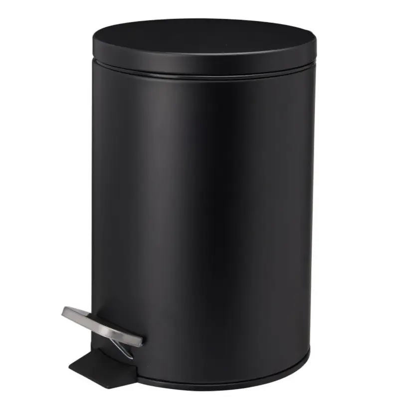 Kosz na śmieci NONI metalowy z pokrywą, 3 l