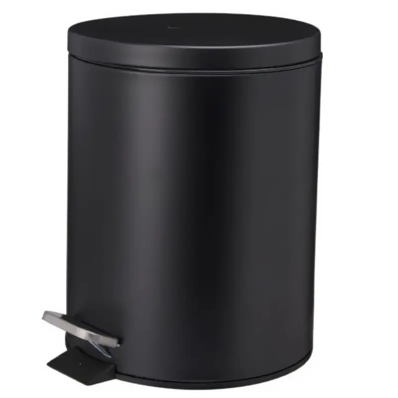 Kosz na śmieci NONI metalowy z pokrywą, 5 l