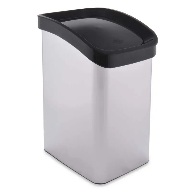 Kosz na śmieci z uchylną pokrywą, 12 l