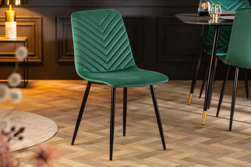 KRZESŁO AMAZONAS ZIELONY AKSAMIT / 40848 / INVICTA INTERIOR