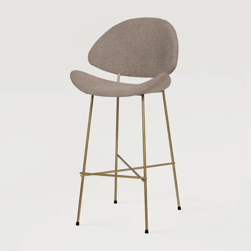 Krzesło barowe Cheri Bar Maero Copper High - Cappuccino