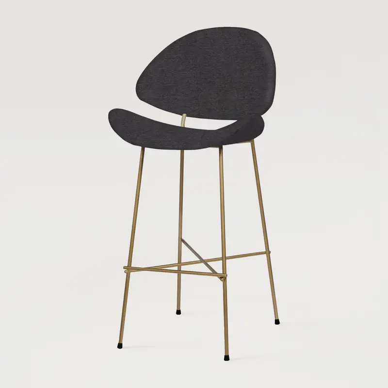 Krzesło barowe Cheri Bar Maero Copper High - Czarne