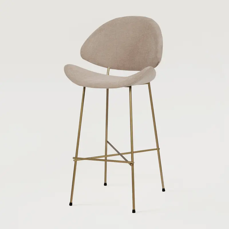 Krzesło barowe Cheri Bar Maero Copper High - Ecru