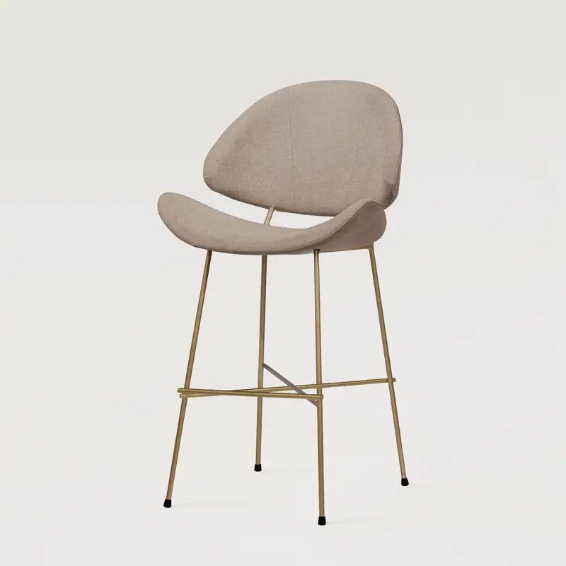 Krzesło barowe Cheri Bar Maero Copper Low - Ecru