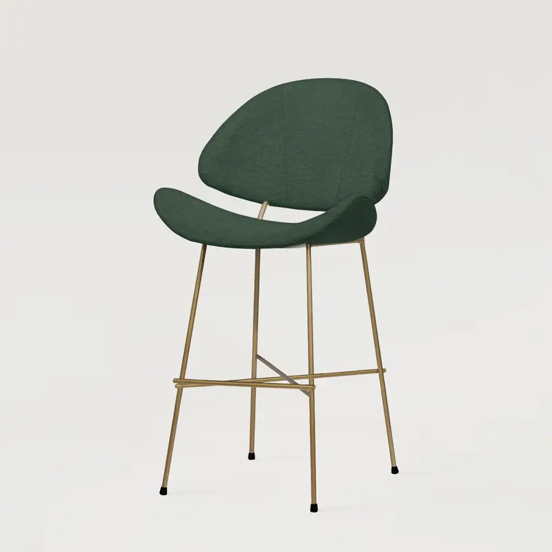 Krzesło barowe Cheri Bar Maero Copper Low - Morska Zieleń