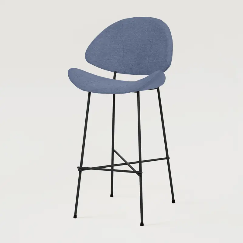 Krzesło barowe Cheri Bar Maero High - Niebieski Jeans