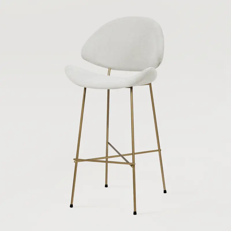 Krzesło barowe Cheri Bar Trend Copper High - Ecru