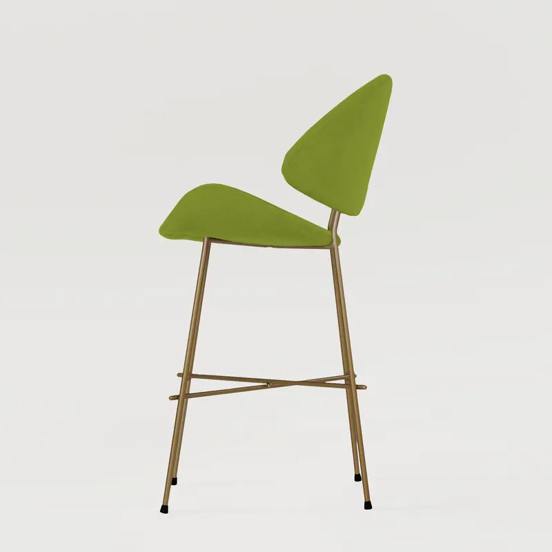 Krzesło barowe Cheri Bar Trend Copper Low - Zielone