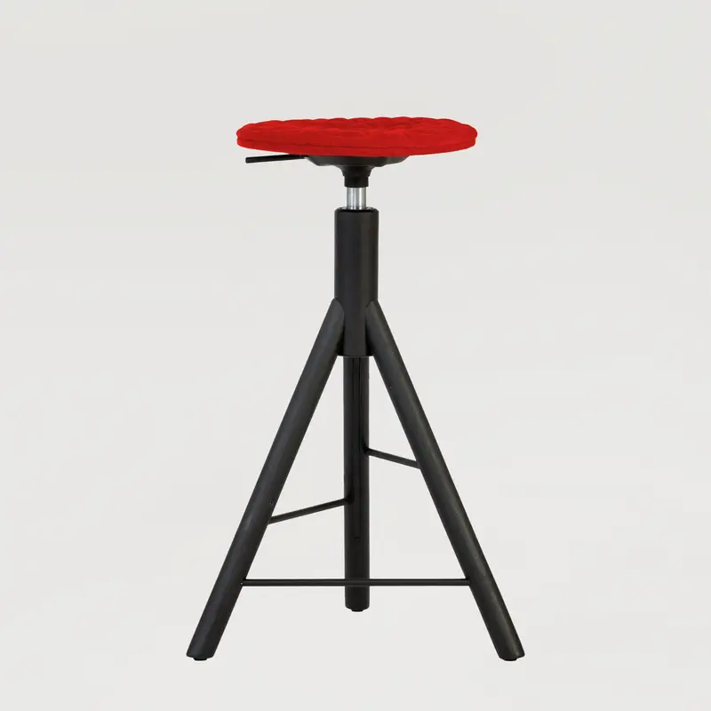 Krzesło barowe Mannequin Bar 01 black - Czerwone