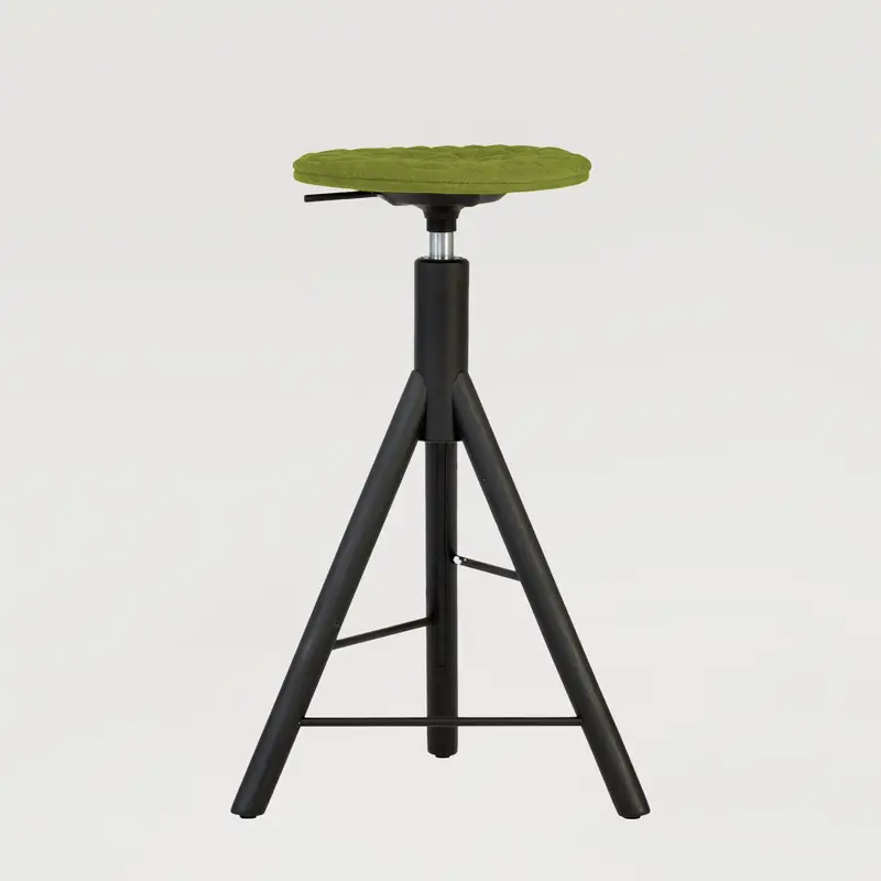 Krzesło barowe Mannequin Bar 01 black- Zielone