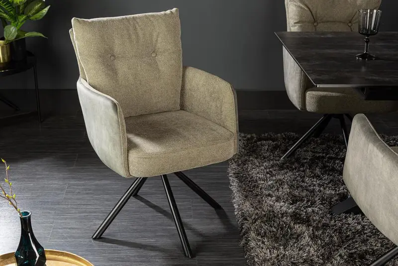 KRZESŁO BIG GEORGE Z OBROTOWYM SIEDZISKIEM  / 40169 / INVICTA INTERIOR