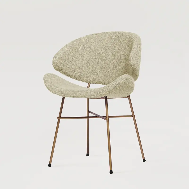 Krzesło Cheri Boucle Copper - Beżowe