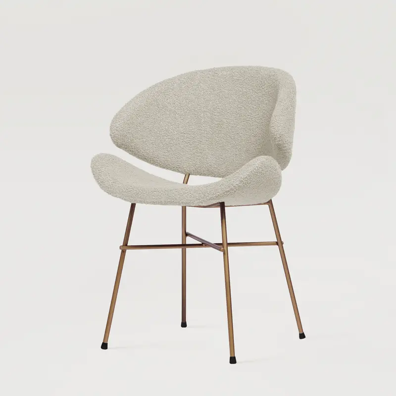 Krzesło Cheri Boucle Copper - Ecru
