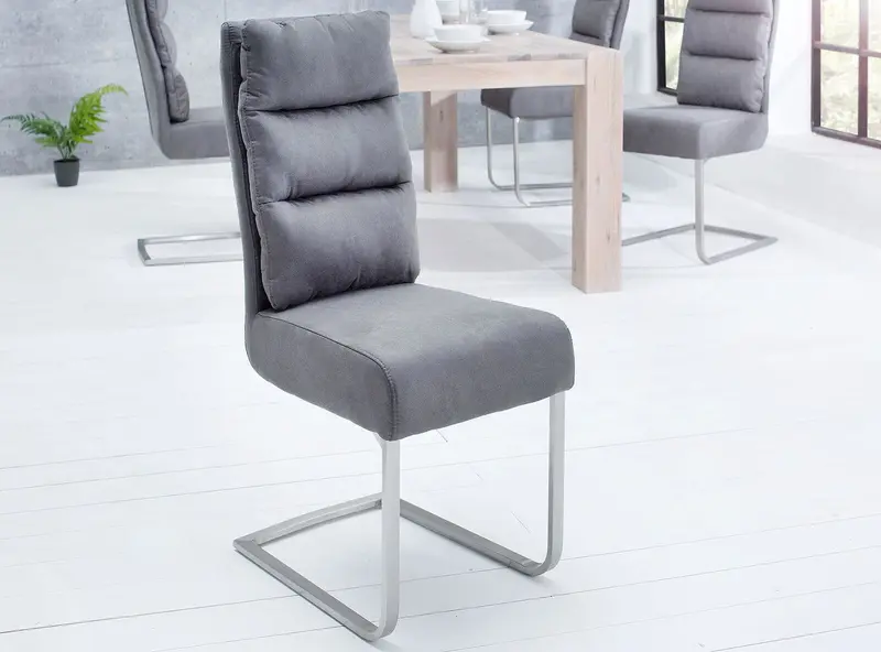 KRZESŁO COMFORT SZARY / 38394 / INVICTA INTERIOR
