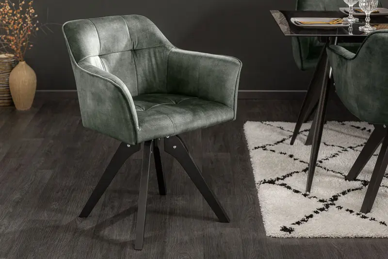 KRZESŁO LOFT ZIELONE / 40257 / INVICTA INTERIOR