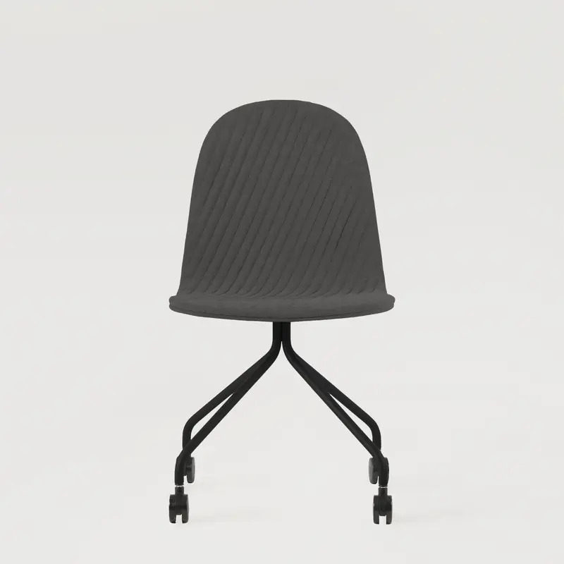 Krzesło Mannequin 04 black - Ciemnoszare