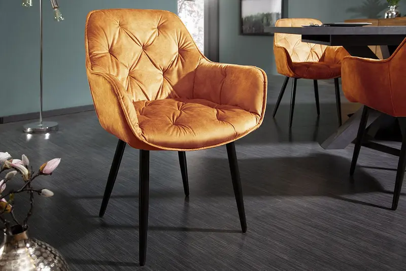 KRZESŁO MILANO MUSZTARDOWE / 41179 / INVICTA INTERIOR