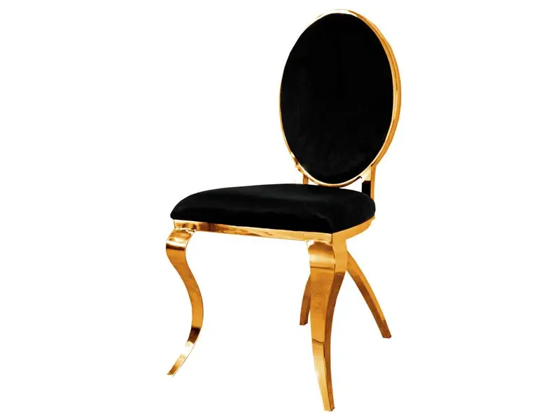 KRZESŁO MODERN GOLD BLACK /EH