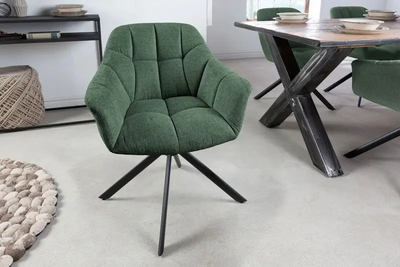 KRZESŁO OBROTOWE PAPILLON ZIELONE 41591 / INVICTA INTERIOR