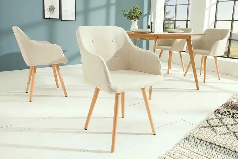 Krzesło Scandinavia beżowe / 36824 / INVICTA INTERIOR