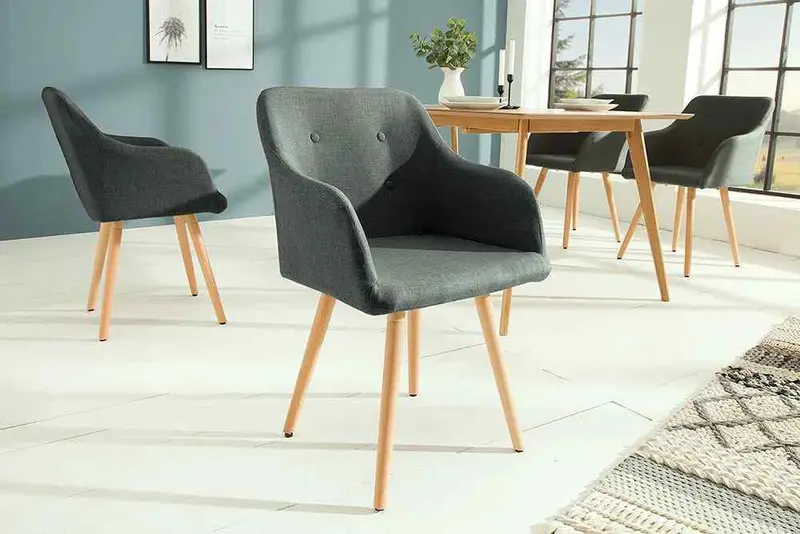 Krzesło Scandinavia ciemnoszare / 36823 / INVICTA INTERIOR