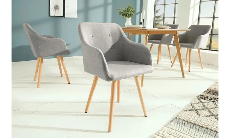 Krzesło Scandinavia jasnoszare / 36822 / INVICTA INTERIOR