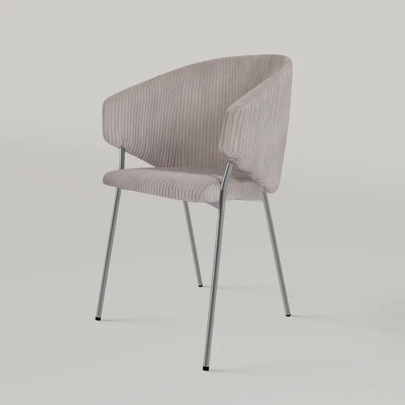 Krzesło Throne Cord Chrome - Beżowe