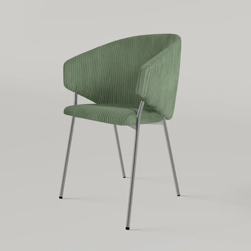 Krzesło Throne Cord Chrome - Jasnozielone