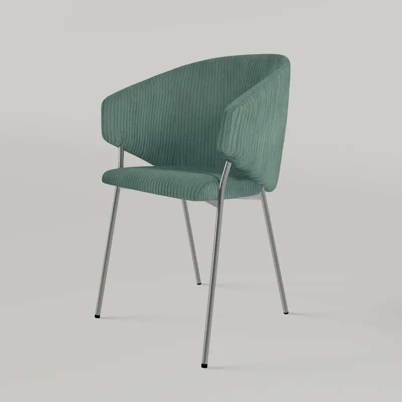 Krzesło Throne Cord Chrome - Morskie