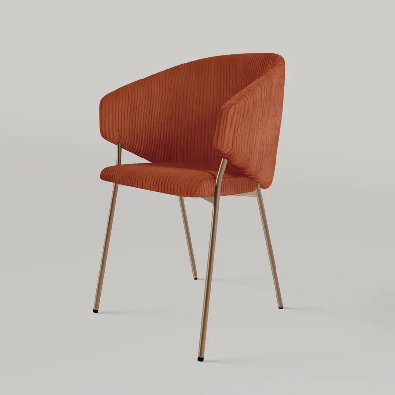Krzesło Throne Cord Copper - Ceglaste