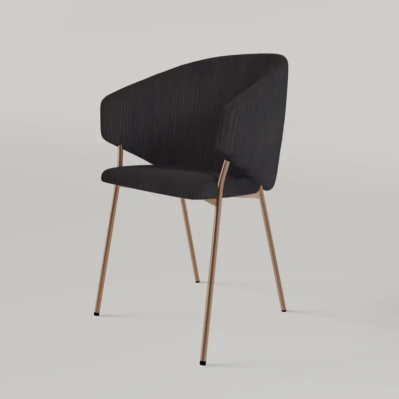 Krzesło Throne Cord Copper - Czarne