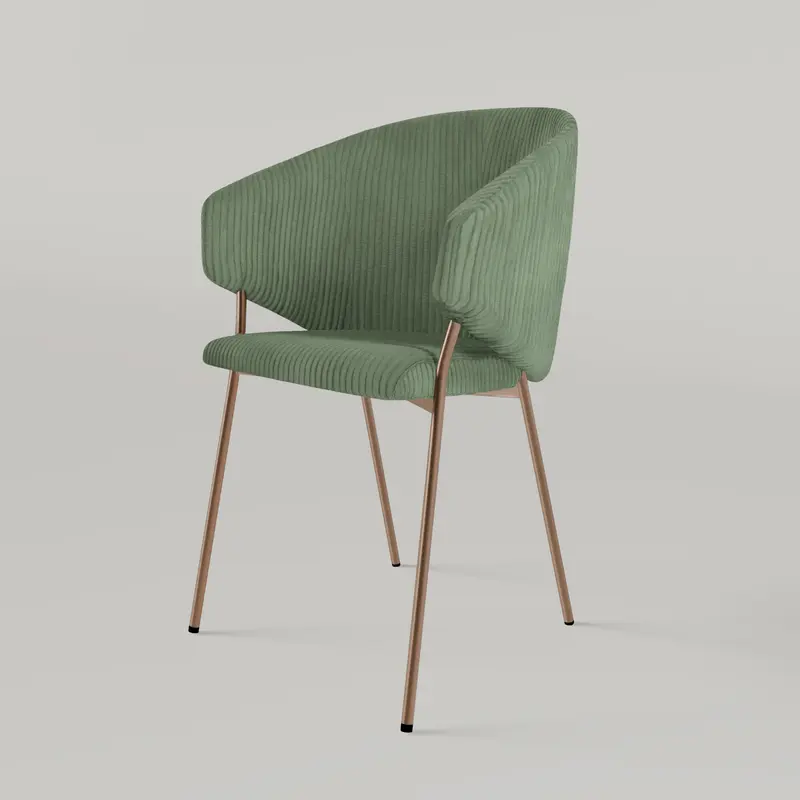 Krzesło Throne Cord Copper - Jasnozielone