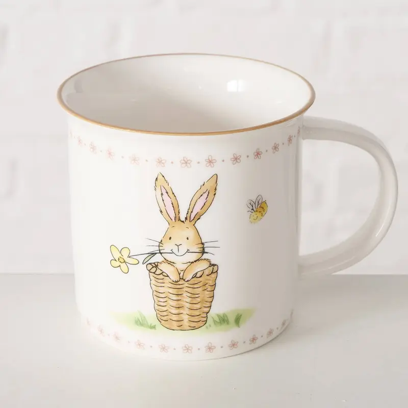 Kubek ceramiczny CHARMY, króliczki, 370 ml