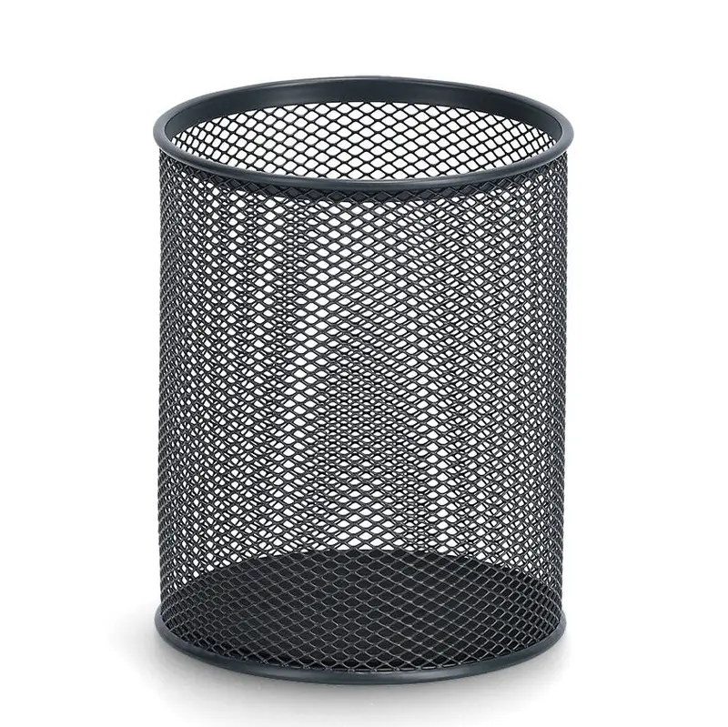 Kubek na przybory biurowe z metalowej siatki, Ø 11 cm