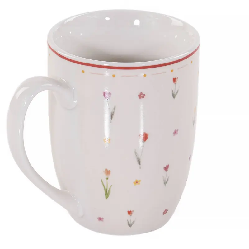 Kubek porcelanowy w kwiaty BLÜMI, 350 ml
