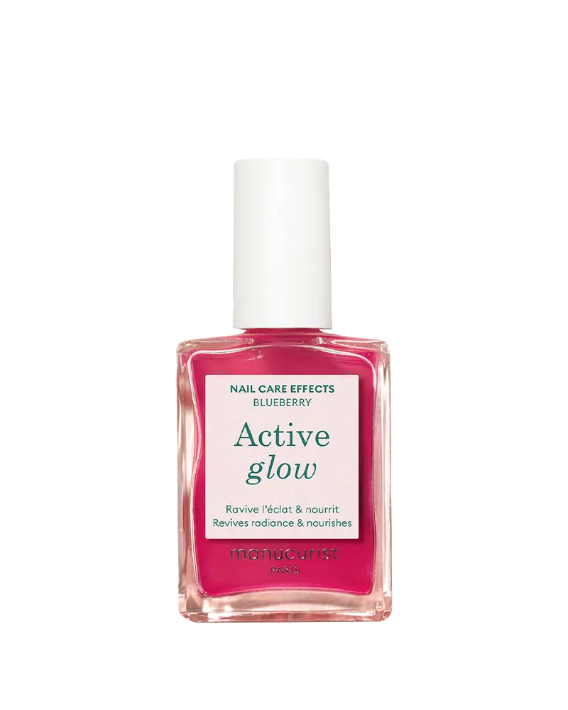 Lakier wzmacniający do paznokci ACTIVE GLOW 15 ml - Blueberry