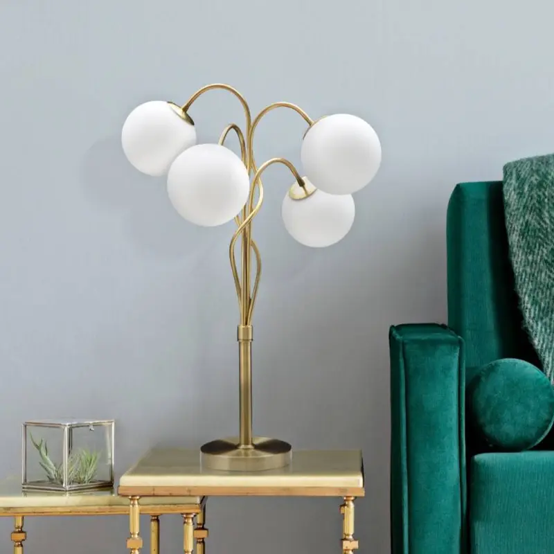 Lampa biurkowa z 4 kulami GLAMY, wys. 74 cm