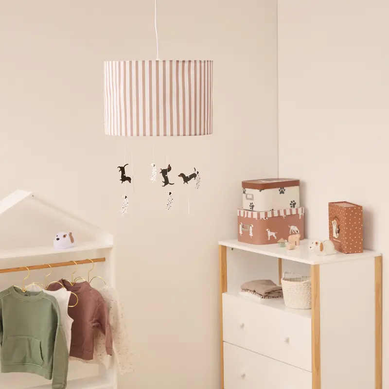Lampa do pokoju dziecięcego SCOTT, pieski, Ø 29 cm