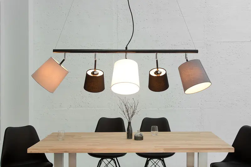 Lampa  Levels czarny szary biały / 37741 / INVICTA INTERIOR