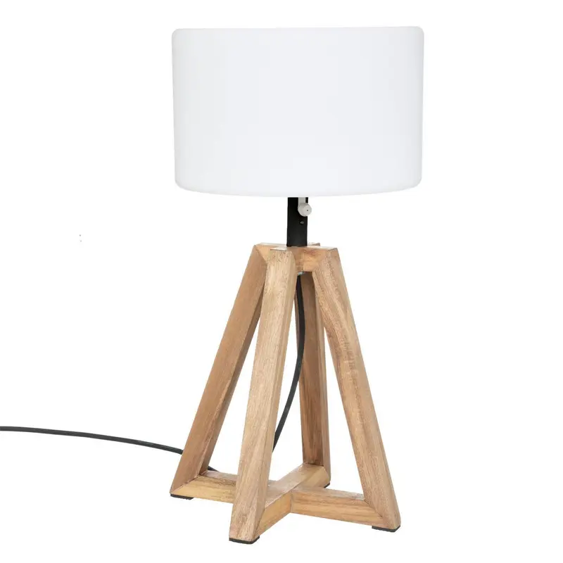 Lampa na taras Matia, stelaż z drewna akacjowego, wys. 58 cm